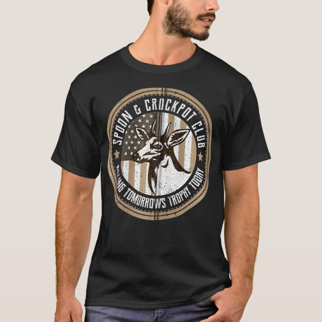Spoon and Crockpot Club Die Trophäe der Hirschen H T-Shirt (Vorderseite)