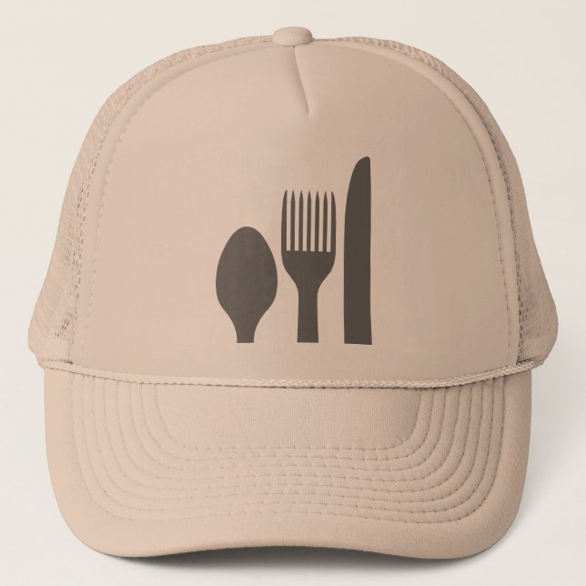 Spoon Knife Fork Graphic Truckerkappe (Vorderseite)