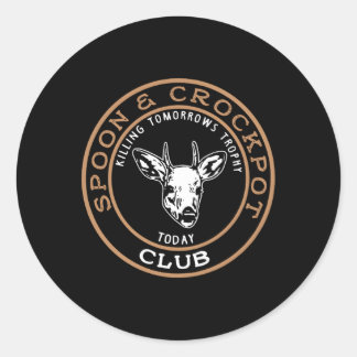 Spoon und Crock Po Ing Die Trophäe von morgen Runder Aufkleber