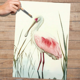 Spoonbill 2 Decoupage Seidenpapier