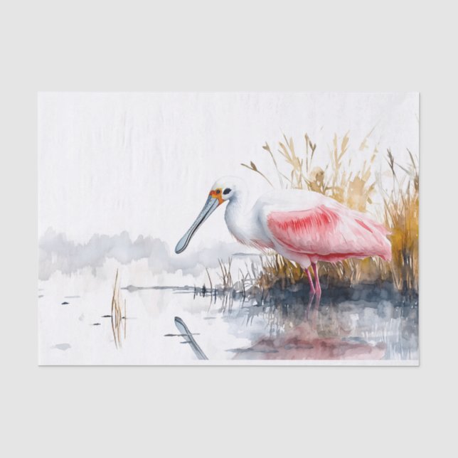 Spoonbill 4 Decoupage Paper Seidenpapier (Vorderseite)