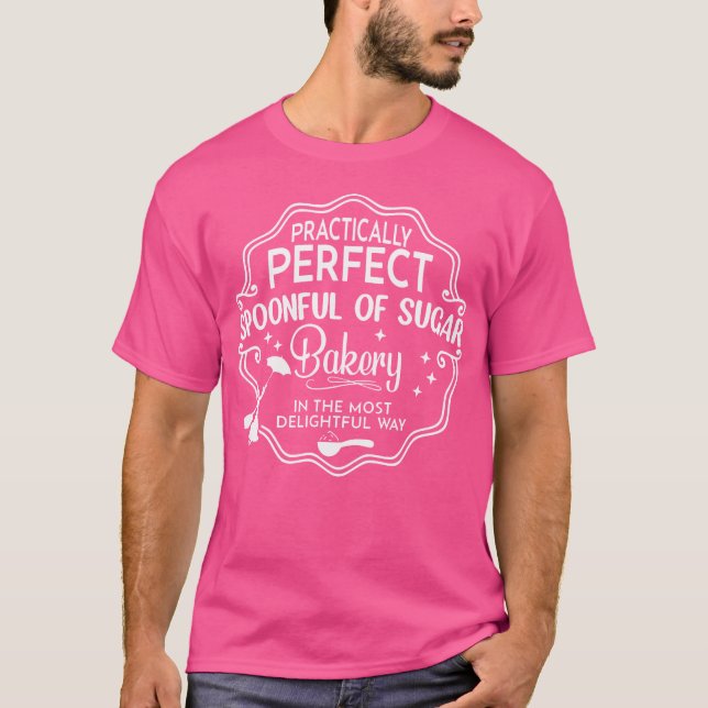 Spoonful Of Sugar Practically Perfect Magical Flyi T-Shirt (Vorderseite)