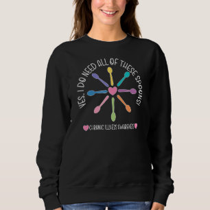 Spoonie Chronische Krankheit Bewusstsein Chronisch Sweatshirt