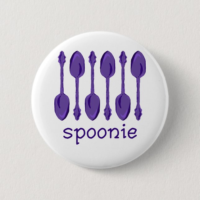 Spoonie (Lila) Button (Vorderseite)