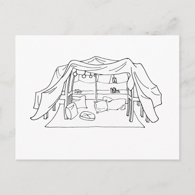 Spoonie-Pillow/Blanket Festchronische Krankheit Postkarte (Vorderseite)