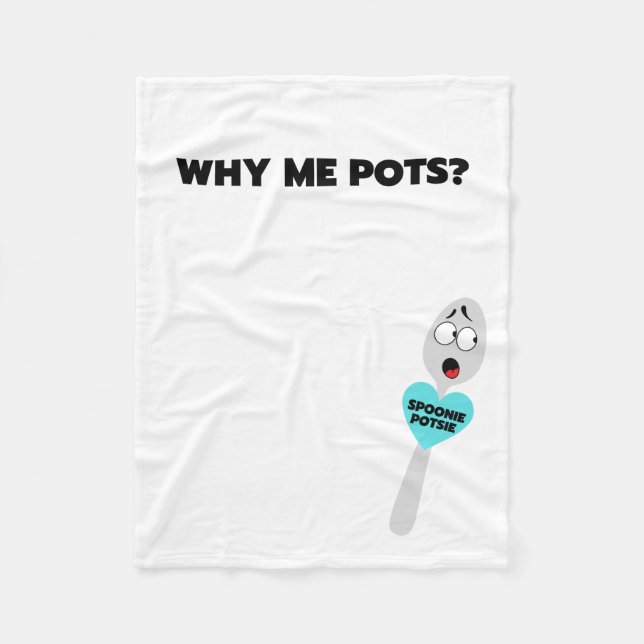 Spoonie Potsie Fleece Blanket (Vorderseite)