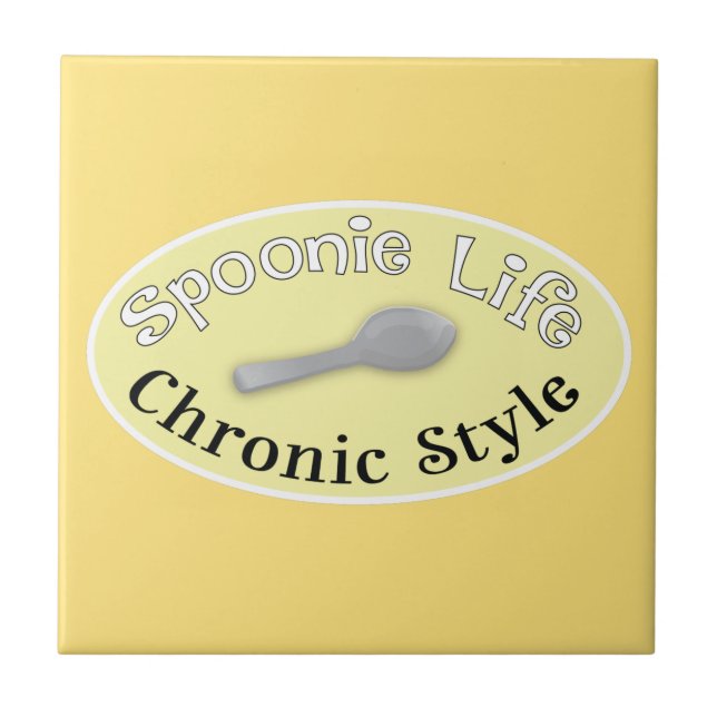 Spoonie Style - Gelb Fliese (Vorderseite)