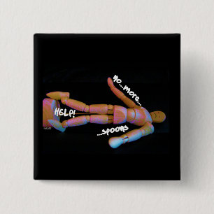 Spoonies warnendes Knopf-Abzeichen-Button Button