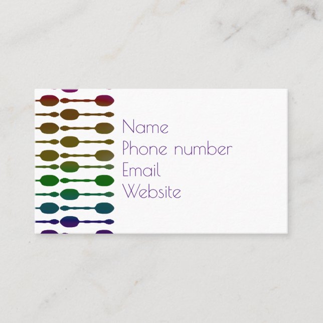 Spoons Visitenkarte (Vorderseite)