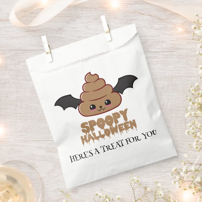 Spoopy Halloween Kawaii Geschenktütchen (Ausgeschnitten)