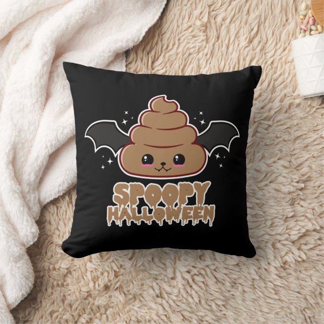 Spoopy Halloween Kawaii Kissen (Decke)