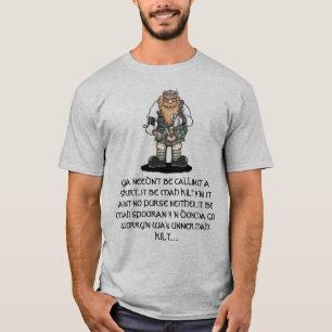 Spooran, Kilt und blaues Band T-Shirt