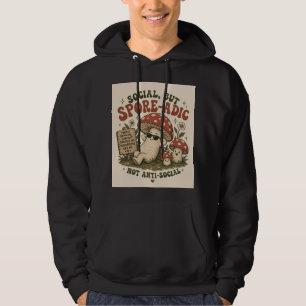 Spore-Adic Stimmung – Süßes Chill-Pilz-Retro-Desig Hoodie