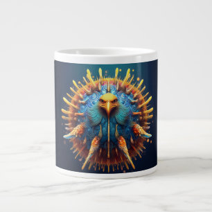 Spore Vogel mit blauem Federoutfit Jumbo-Tasse