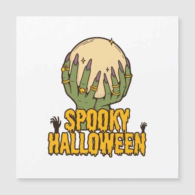 Sporenhalloween Magnetkarte (Vorderseite)