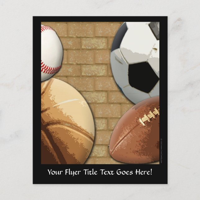 Sport Al-Star, Basketball/Fußball/Fußball Flyer (Vorne)