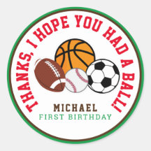 Sport All Star Party Vielen Dank für Ihre Unterstü