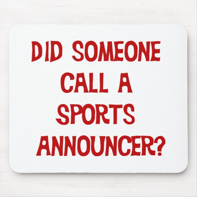 Sport-Ansager Mousepad (Vorne)