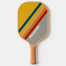 Sport Aurora Arcade Striped with Name Pickleball Schläger