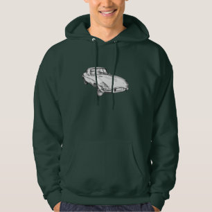 Sport-Auto-Illustration 1964 Jaguars XKE antike Hoodie
