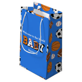 Sport Baby Dusche Co-ed Thema Boy Blue Kleine Geschenktüte