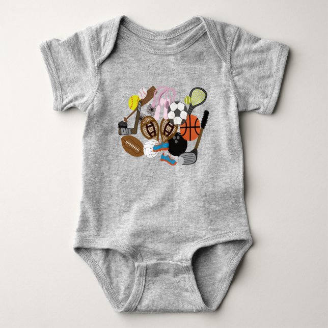 Sport Baby Strampler (Vorderseite)