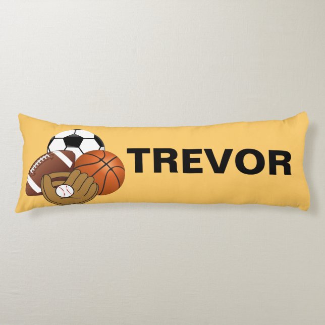 Sport-Ball-Körper-Kissen Seitenschläferkissen (Vorderseite)