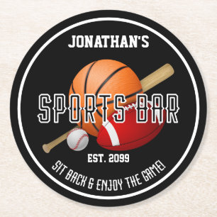 Sport Bar Football Baseball Basketball Untersetzer