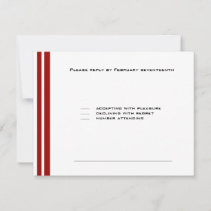 Sport Baseball Bar Mitzvah Party Red RSVP Karte
