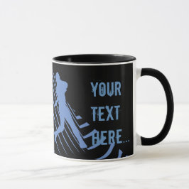 Sport Baseball Blue Black Tasse