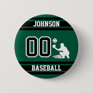 Sport Baseball - Catcher - Green - Erstellen Sie I Button