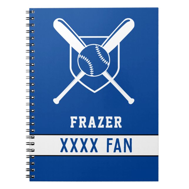 Sport-Baseball-Fan EDITABLE SPORT FARBEN, Notizblock (Vorderseite)