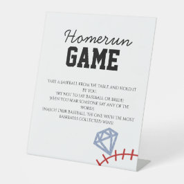 Sport Baseball Homerun Glitter Junggesellinnen-Abs Sockelschild