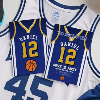 Sport Basketball 12 Geburtstagseinladung Einladung