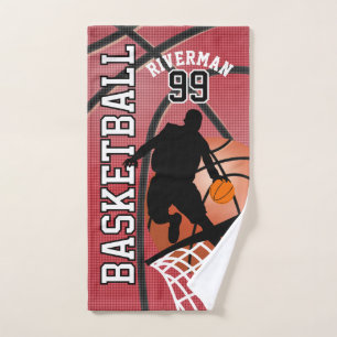 Sport 🏀 Basketball Player - Rot Handtuch