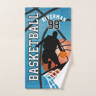 Sport 🏀 Basketball Spieler auf Baby Blue Handtuch