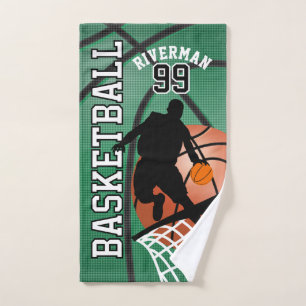 Sport 🏀 Basketball-Spieler - Green Handtuch