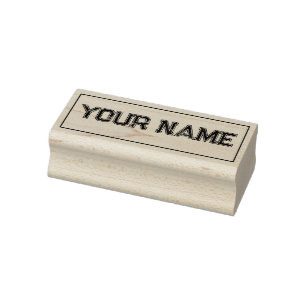 Sport benutzerdefinierter Name Schule Gummistempel