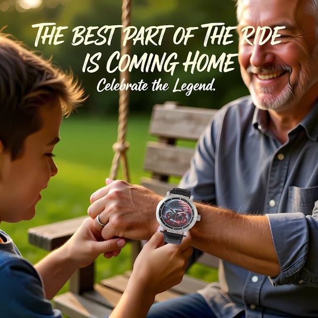 Sport Bike, American Sunset Watch. Armbanduhr (Von Creator hochgeladen)