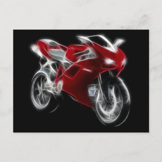 Sport Bike Racing Motorrad Postkarte