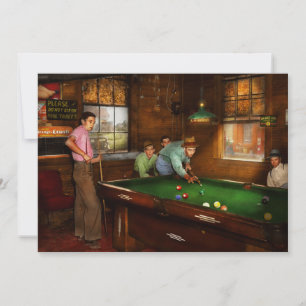 Sport - Bitte nicht auf den Billardtischen 1940 si Einladung