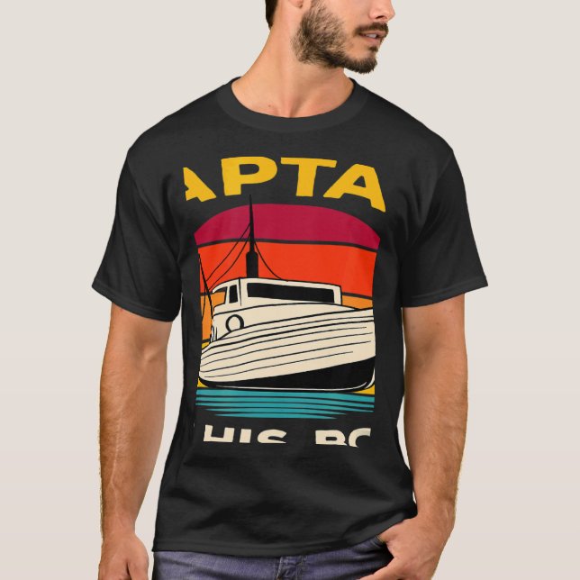 Sport Boat Racing Boat Owner Captain Motor Boat 1 T-Shirt (Vorderseite)