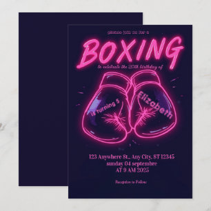 Sport-Boxen-Geburtstagseinladung Einladung