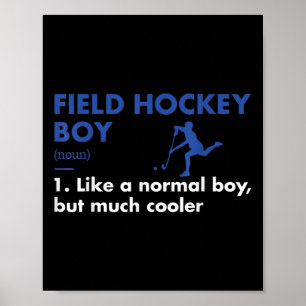 Sport Boy Definition Feldhockey Poster