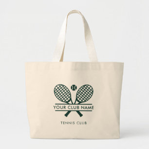 Sport Club Name Tennis Team Green Swag Jumbo Stoffbeutel