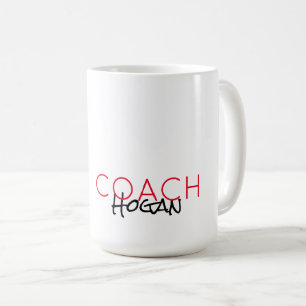 Sport COACH NAME Team Farben Moderne Dankbarkeit G Kaffeetasse