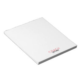 Sport COACH NAME Team Farben Modernes Büro Notizblock