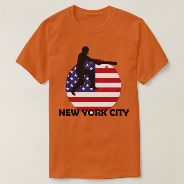 Sport Cricket & New York City T-Shirt (Design vorne)