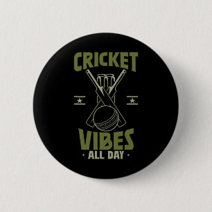 Sport Cricket Spieler Cricket Vibes Button