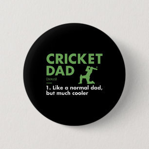 Sport Dad Definition Cricket Button